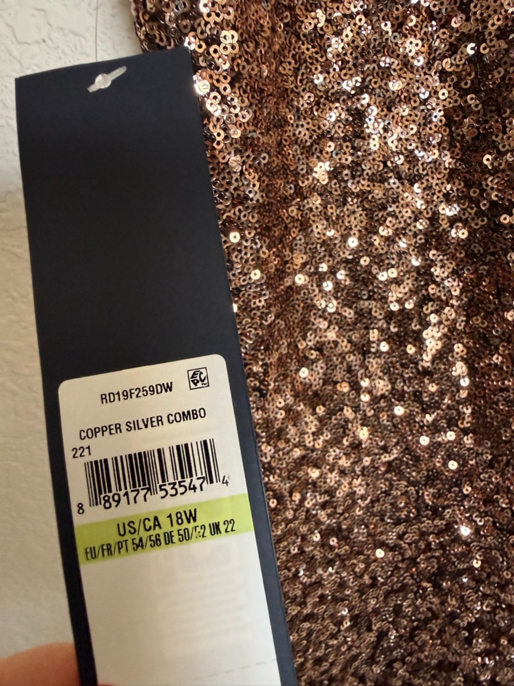 Rachel‎ by Rachel Roy Ombré Sequin Cocktail Dress | Glam Party Formal| NWT 18W - Picture 12 of 16